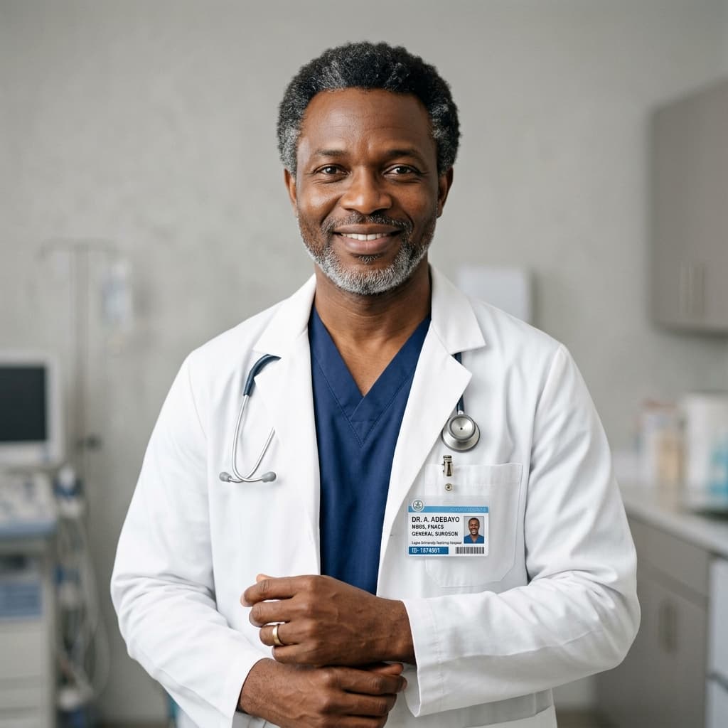 Dr. Adebayo Okafor - General & Laparoscopic Surgery